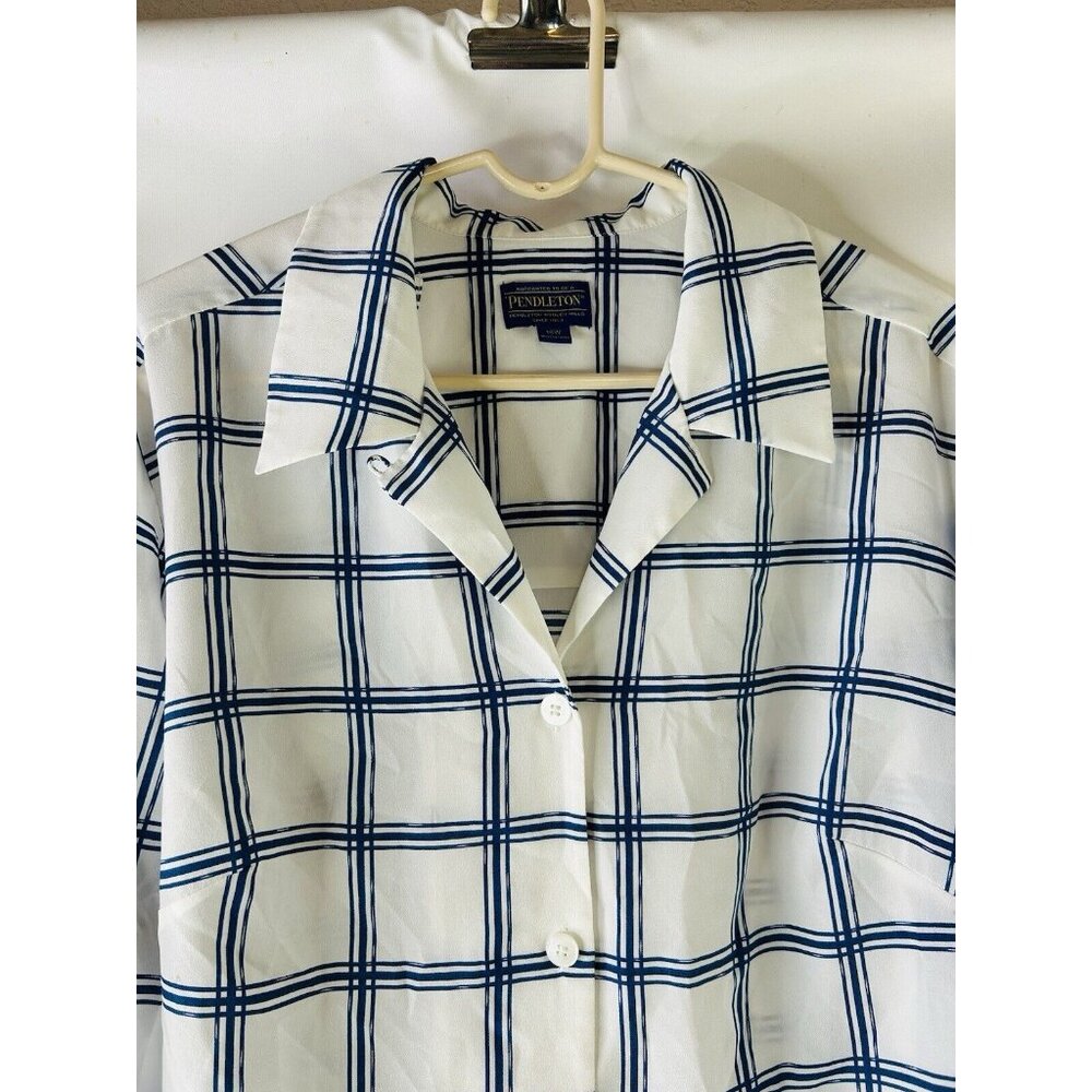 Nwot Pendleton Gingham Plaid Button Front Shirt B… - image 2